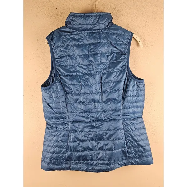 Patagonia Womens Thermal Blue Nano Puff Vest Medium - Embroidered - Image 2