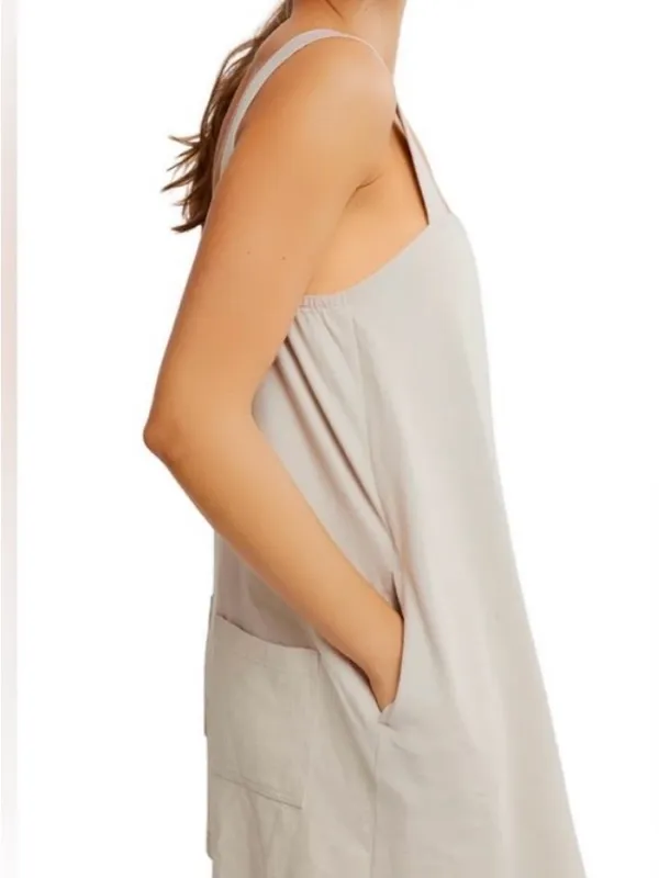 Free People Nichola Romper in Pumice Stone size Small NWT - Image 4