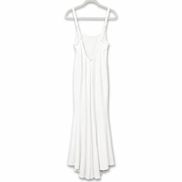 Lulus Luxe Bridal NWOT Safine White Backless Mermaid Maxi Wedding Dress Medium - Image 7