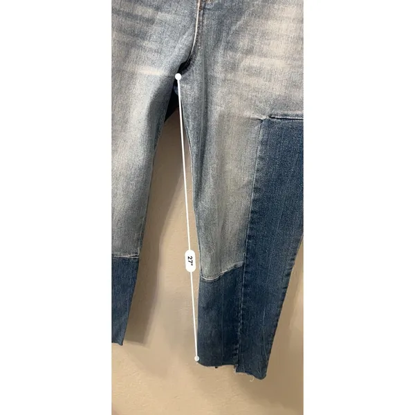 Gloria Vanderbilt x Chrisitian Siriano Miles Patchwork Ankle Jeans Women's 27/4‎ - Image 6