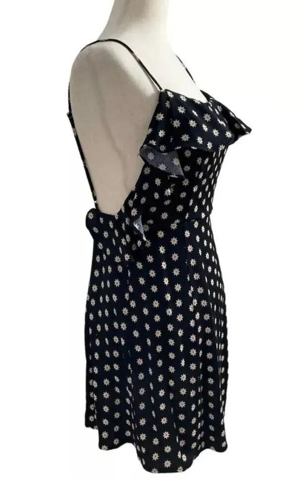 Free People Women Size XS Floral Mini Dress Backless Ruffle 5-247 - Image 3