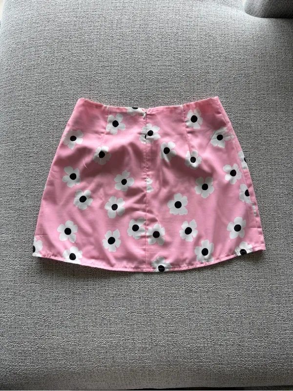 Princess Polly Pink Daisy A-Line Mini‎ Skirt - Image 2