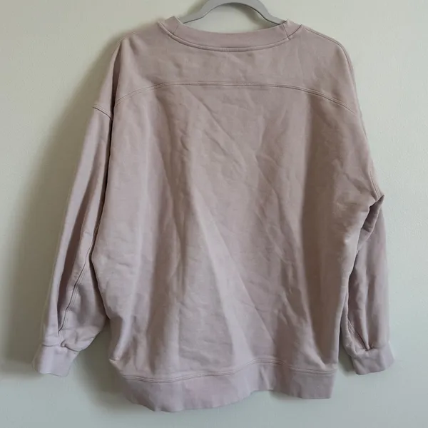 Lululemon Perfectly Oversized Crew Neck Sweater Size 8 / Medium Pink - Image 5