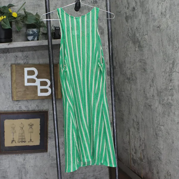NWT Becca Womens Standard Cabo High-Neck Dress Cover Up Swim Emerald Green L - Image 5