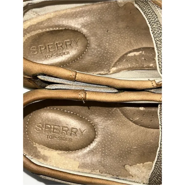 Sperry Women Tan/Beige Boat/Deck/Top Siders Shoes Loafers w/Leather Laces-Size 9 - Image 15