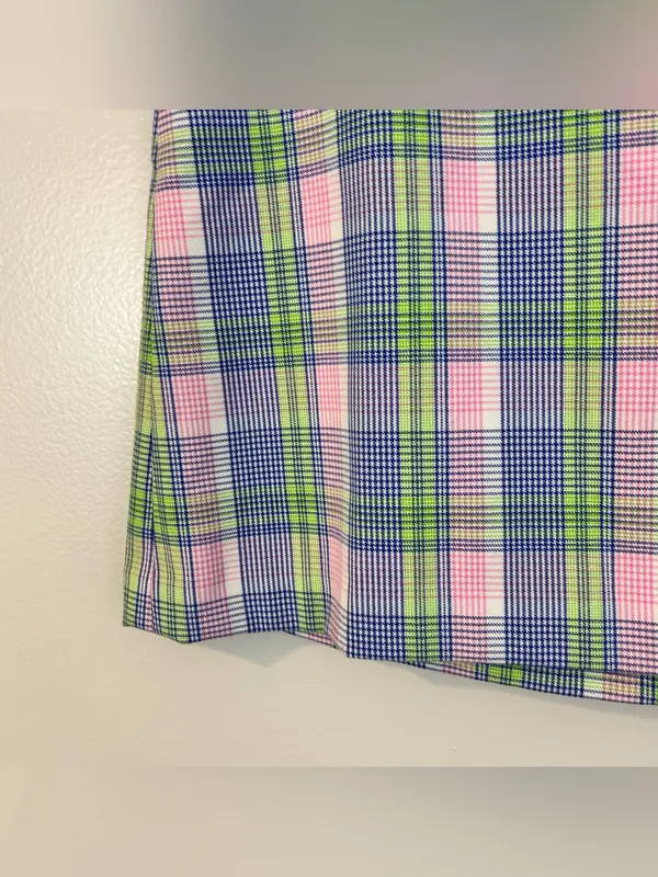 Sunday Best Aritzia Tatiana PInk/Purple/Green Plaid Mini Skirt Size 6 - Image 4