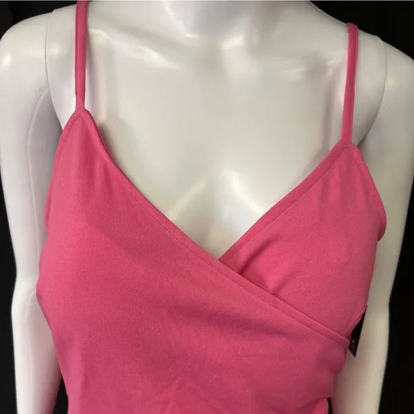Planet Gold Women's Pink Asymmetrical Dress Sz XL SKU 4209 - Image 3