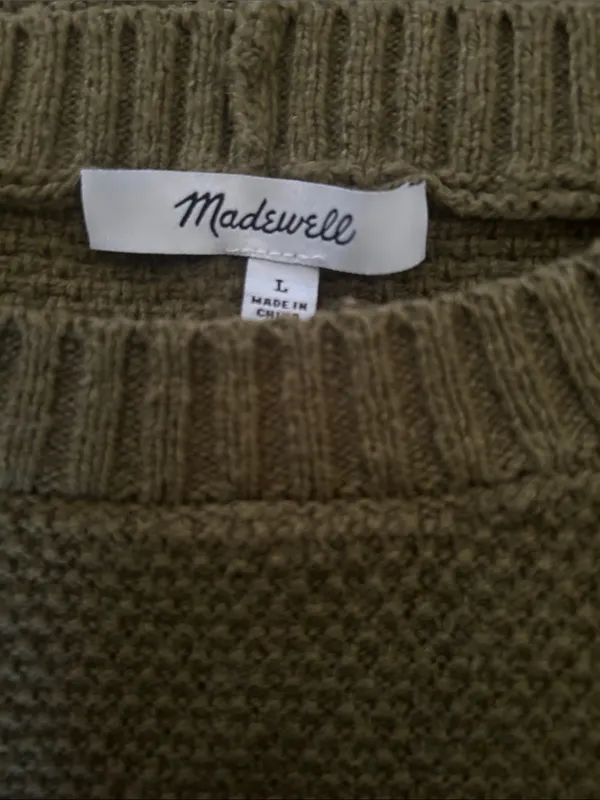 Madewell seagrove pullover size large - Image 3