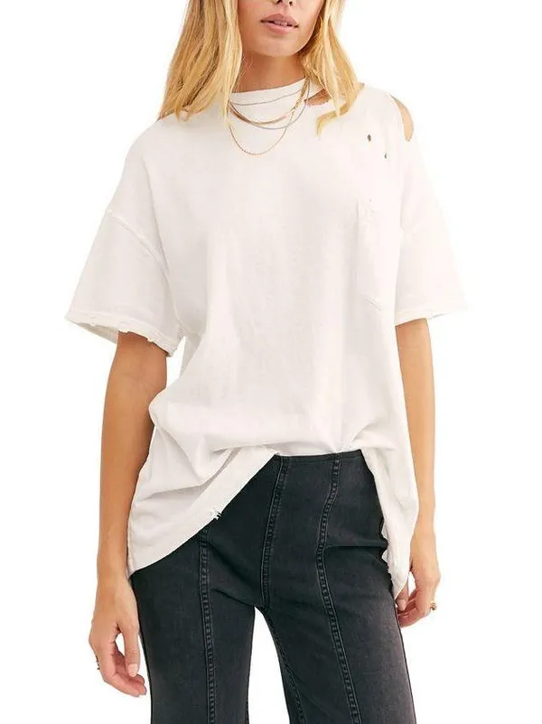Free People Distressed Tee - Image 5
