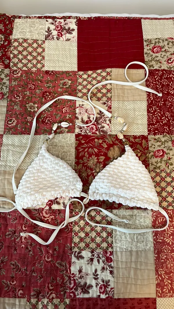 shein shell triangle bikini set - Image 4
