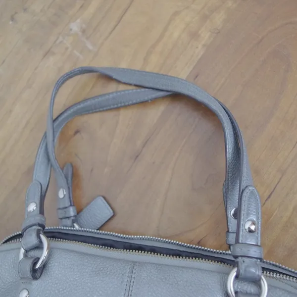 Coach F16529 Penelope Turnlock Silver Leather Satchel - Image 12