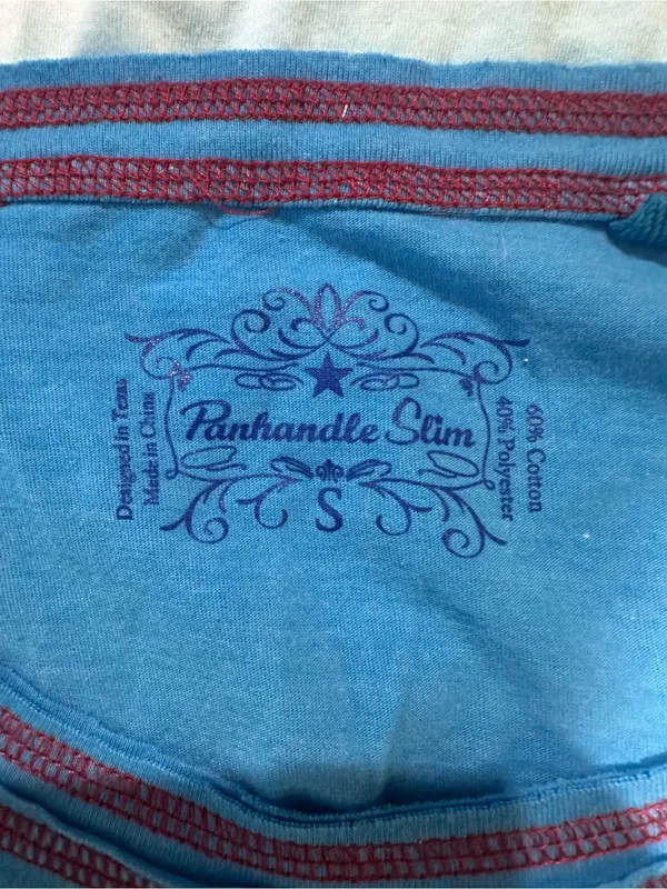 Panhandle Slim Broken Arrow Trading Co. Ombre Western Tee – Size Small - Image 12
