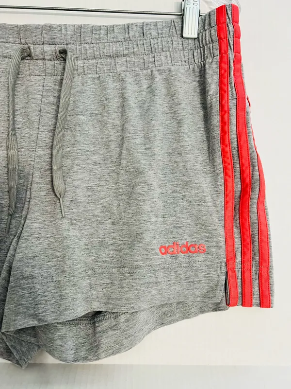 Adidas Ladies Gray Athletic Shorts - Image 2