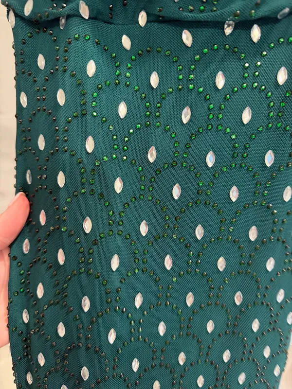 Seni and Cade green formal dress - Image 3