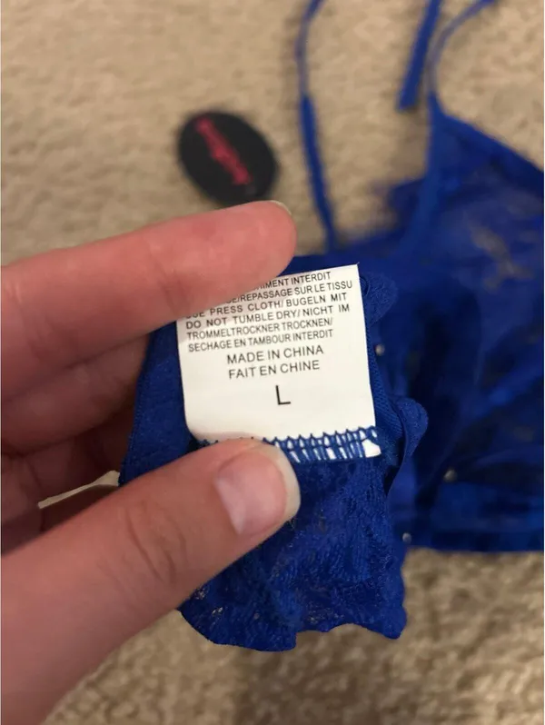 D24 Bralette top bra blue cute new unused - Image 4