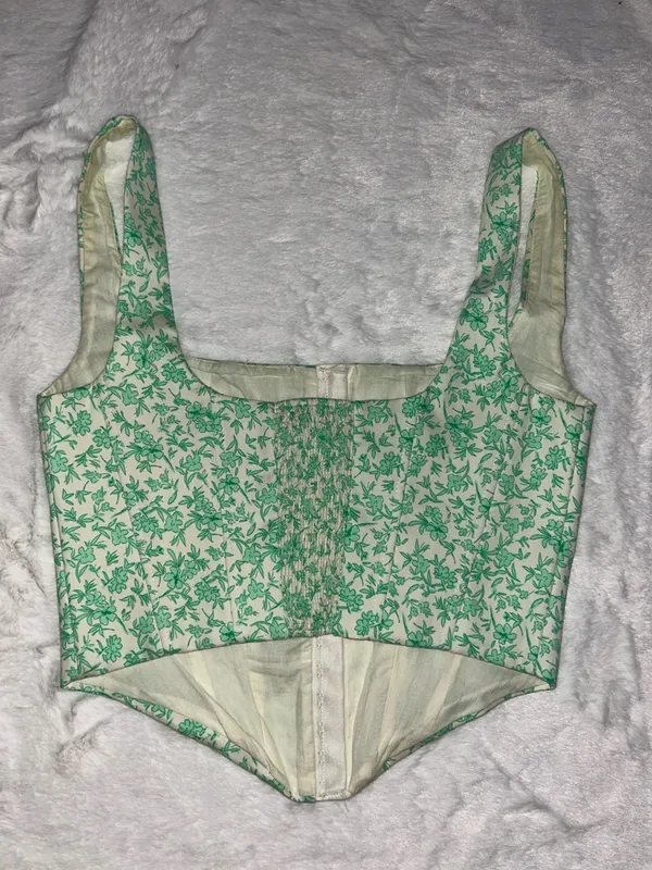 Zara floral corset top - Image 3
