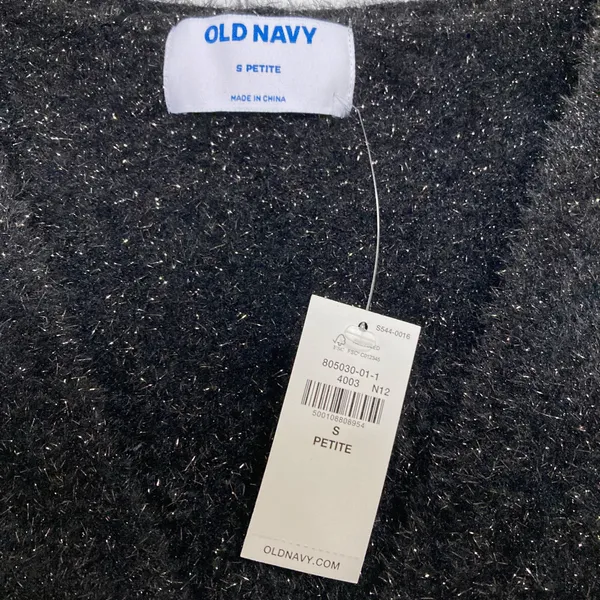 NWT Old Navy Textured Shine Cropped Cardigan Sweater - Image 4