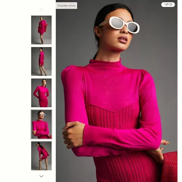 Anthropologie Turtleneck Sweater Dress - Image 4