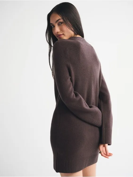 Abercrombie & Fitch Women's Rib-Knit Burgundy Sweater XSP - NWOT. Super soft! - Image 5