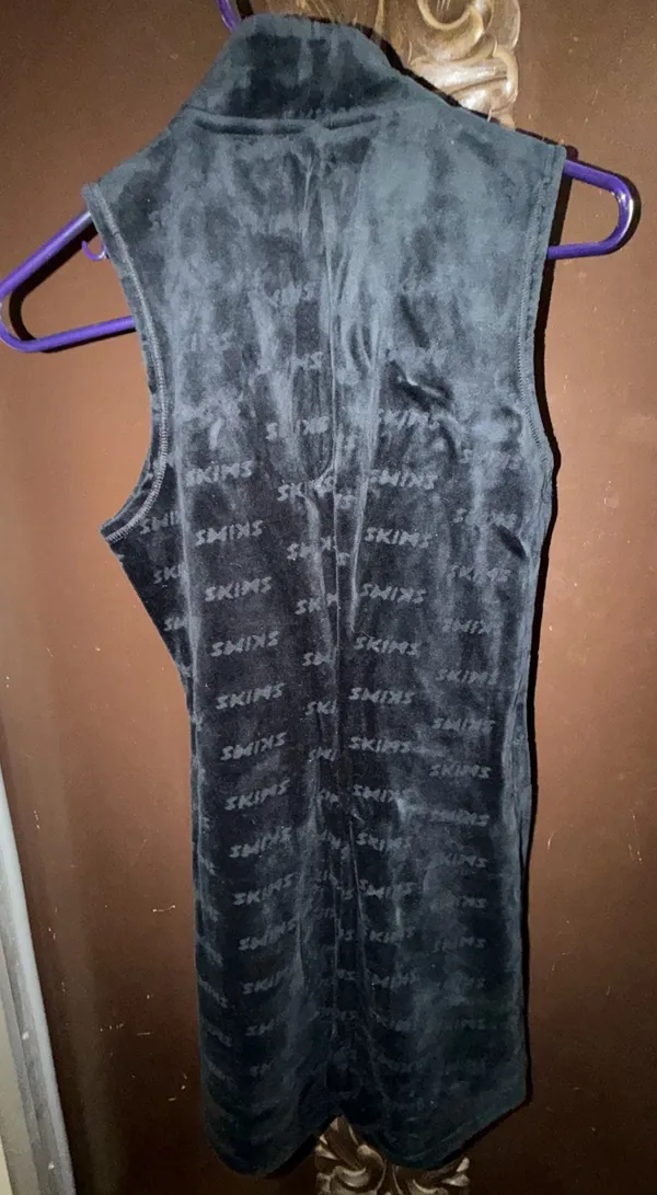 Skims logo print velour romper  - Image 3
