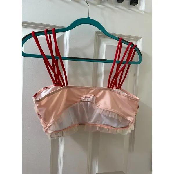 NWT Retro Stage 1950’s Lace Strawberry Tankini Top - Women’s Size XL - Image 5