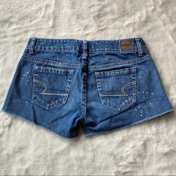 American Eagle‎ Paint Splatter Denim Short - Image 6