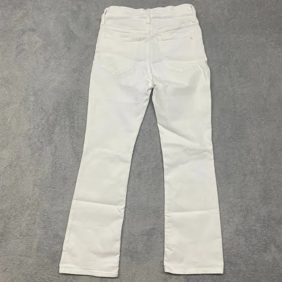 Madewell Jeans Womens Size‎ 26 White Mid Rise Kick Out Crop Denim NI961 - Image 10