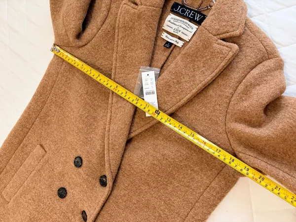 J.Crew Italian Boiled Wool Camel Topcoat Quiet Luxury Old Money Chic NWT Size 4 - Image 5