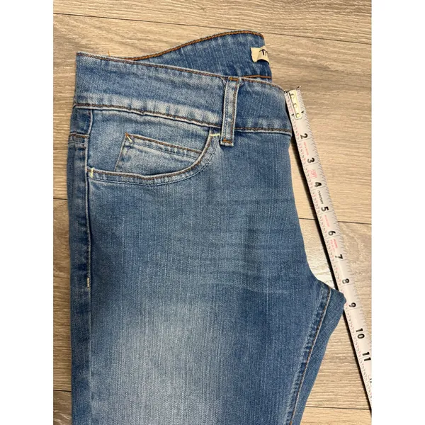 Zara TRF Denim Women Flare Jeans Size 6 Medium Wash‎ Blue Low Rise 30x29 Y2K - Image 5