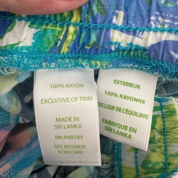Lilly Pulitzer Katia Shorts Purrfect Pull On Shorts Rayon Bright Print Size XS - Image 6