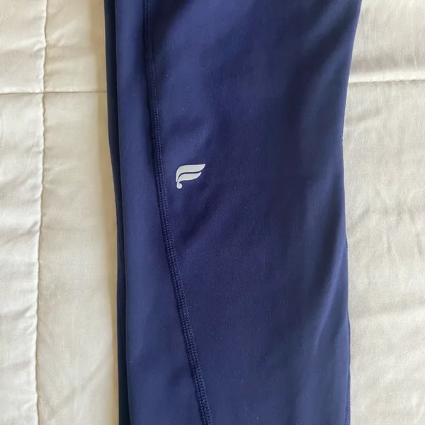 Navy Blue High-Waist Leggings  - Image 8