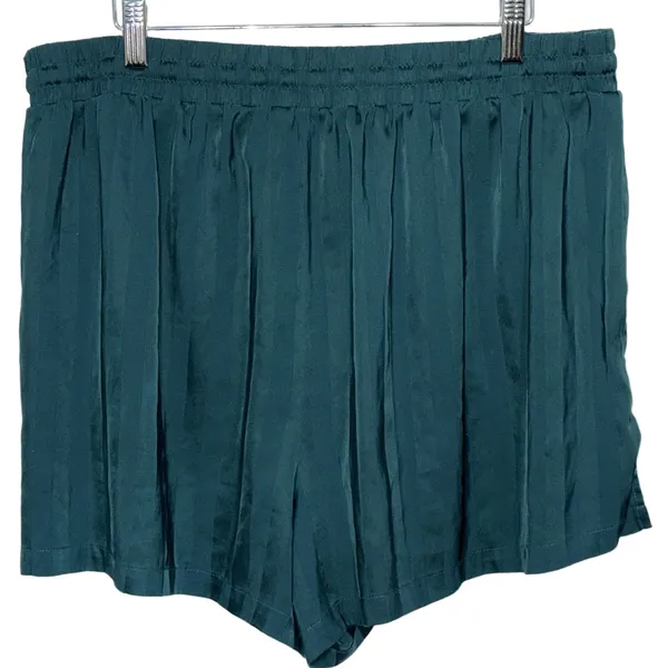Abercrombie & Fitch Sleepwear Green Elastic Drawstring Pajamas Shorts Size XL - Image 3