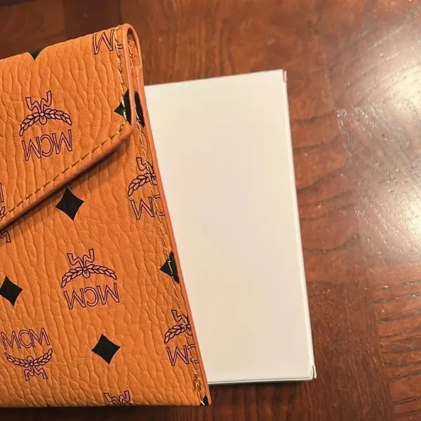 MCM Thin Envelope Clutch with Box - Image 4