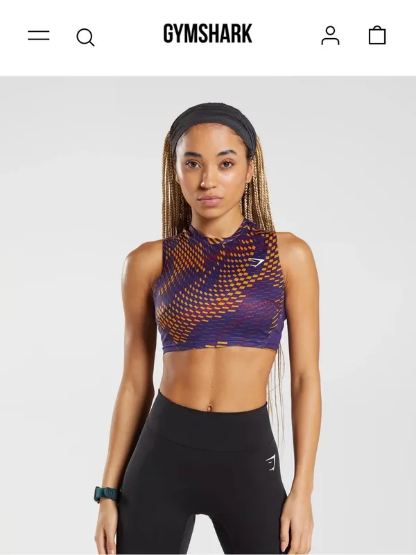 Gymshark Sport Crop Tank sz M - Image 5
