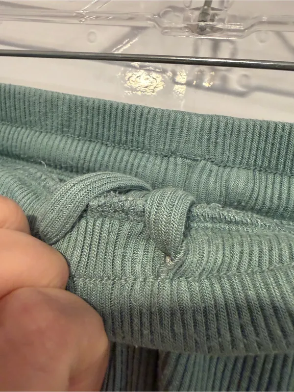 Alo ribbed Sage Green Lounge‎ Pants - Image 3