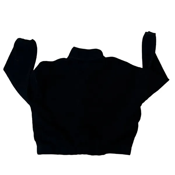 Playboy by PacSun Women's Half Zip Pullover Sweater Black Size S - Image 4