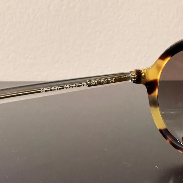 Prada Sunglasses Round Brown Havana Tortoiseshell PR09VS SPR 09V 2AU-8C1 56mm - Image 4