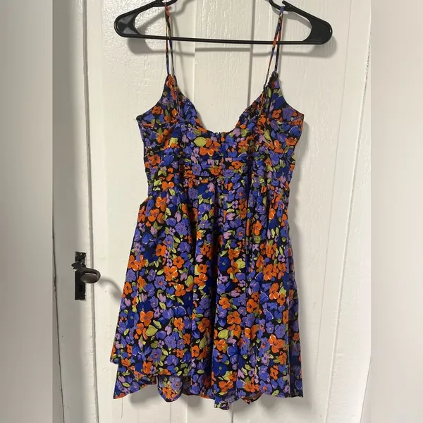 Princess Polly Barrett Mini Dress Dark Floral size 8 - Image 2