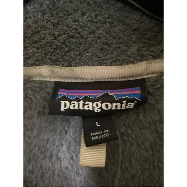 Patagonia Re-Tool snap T fleece pullover gray women's size large 25442 - Image 4