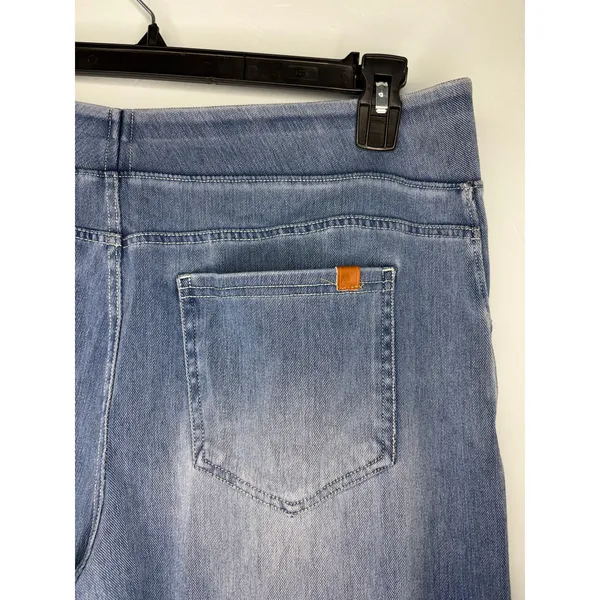 Halara Flex High Waisted Wide Leg Jeans Size XL Blue Stretch Denim - Image 4