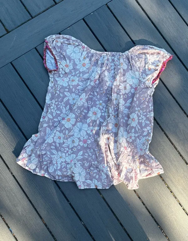 Free People Ruffle Top Floral - Image 3
