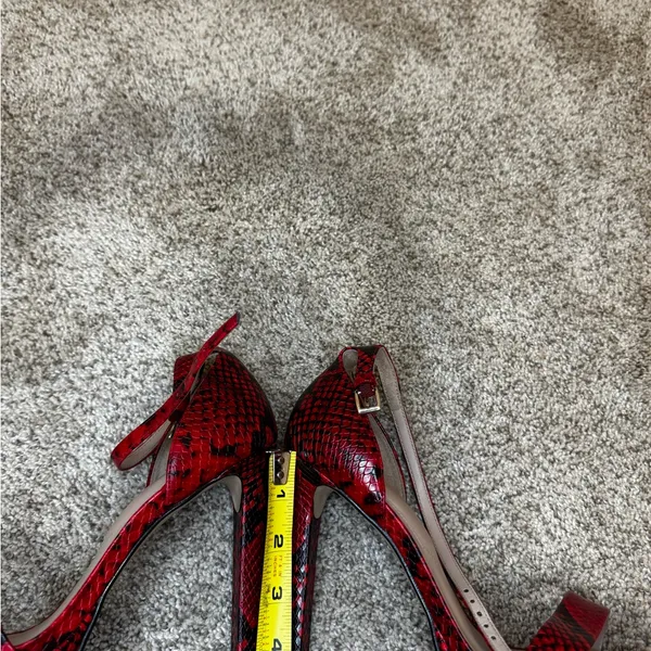 ALDO Red Snakeskin Stiletto Heels | New Without Box | Size 8.5 - Image 9