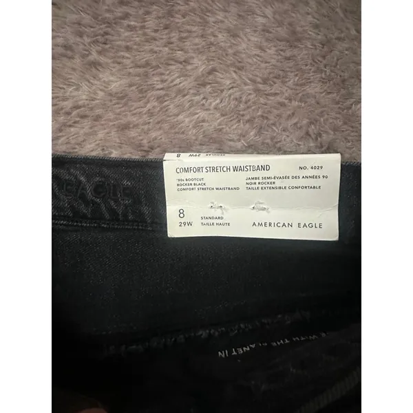 American Eagle Bootcut Jeans Black Size 8 - Image 5