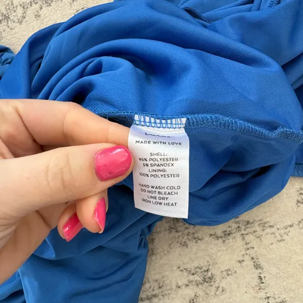 Lulus Brilliant Elegance Blue Off-the-Shoulder Backless Maxi Dress Size XS Sexy - Image 11