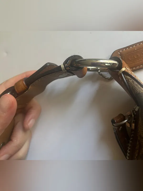 Vtg Coach Hamptons Shoulder Bag - Image 7