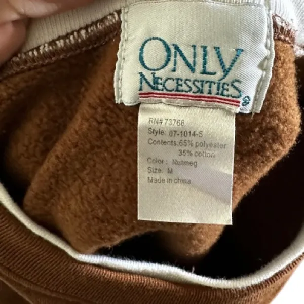 Vintage Only Necessities Brown Shirt - Image 4