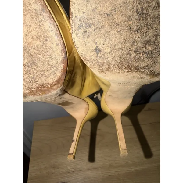 Jimmy Choo Peeptoe Slingback Nude Heels Size 40‎ SEE PHOTOS J - Image 8