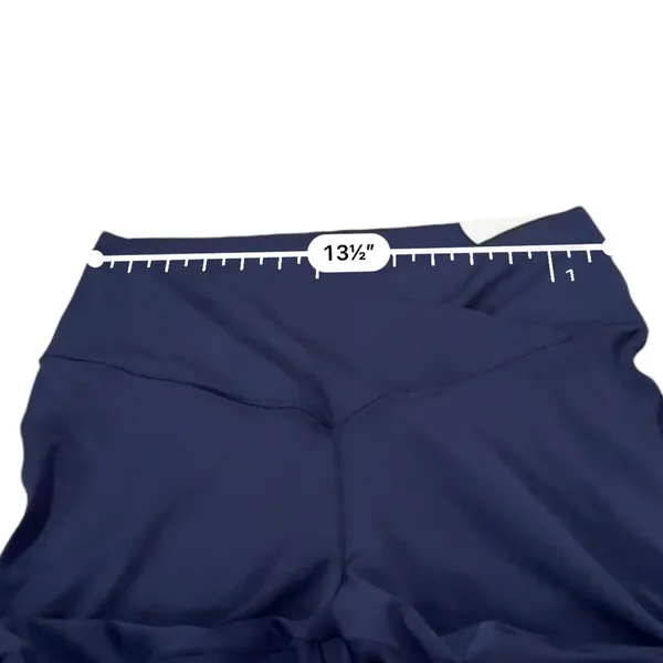 Offline By Aerie Real Me Crossover Super Flare Leggings in Navy Sz‎ XL Short NEW - Image 9