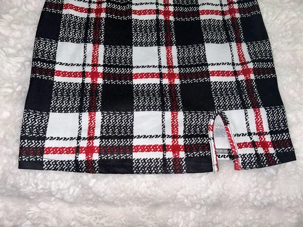 Amazon NWOT Plaid Cami Mini Dress - Image 5