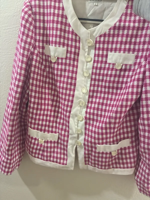 Leslie Fay Suit Pink Vintage Blazer - Image 3